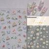 Gold Stamped Blooming Red Peony 3D Self-Adhesive Nail Art Stickers Lily Magnolia Camellia Daisy Rose Manicure Decals