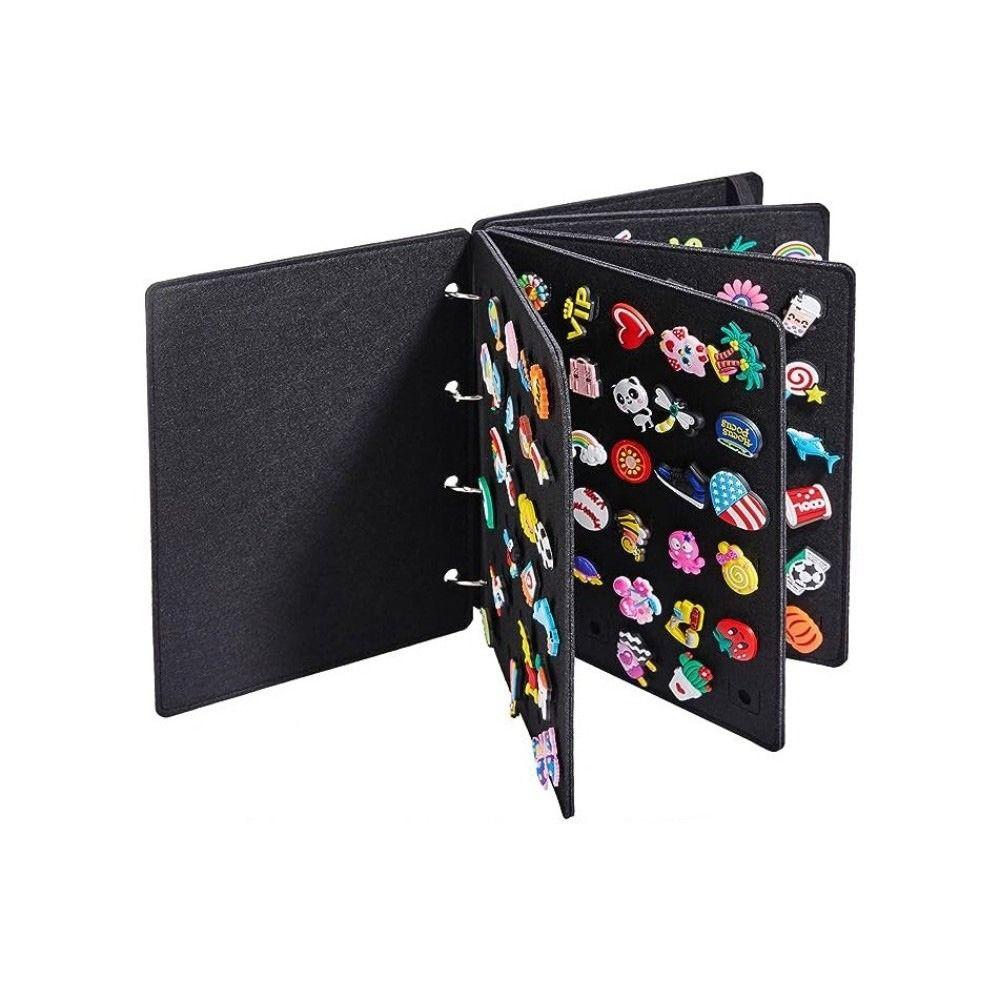 Großes Filz-Aufbewahrungsbuch DIY-Abzeichen-Anhänger-Organizer Schuh-Anhänger-Organisation