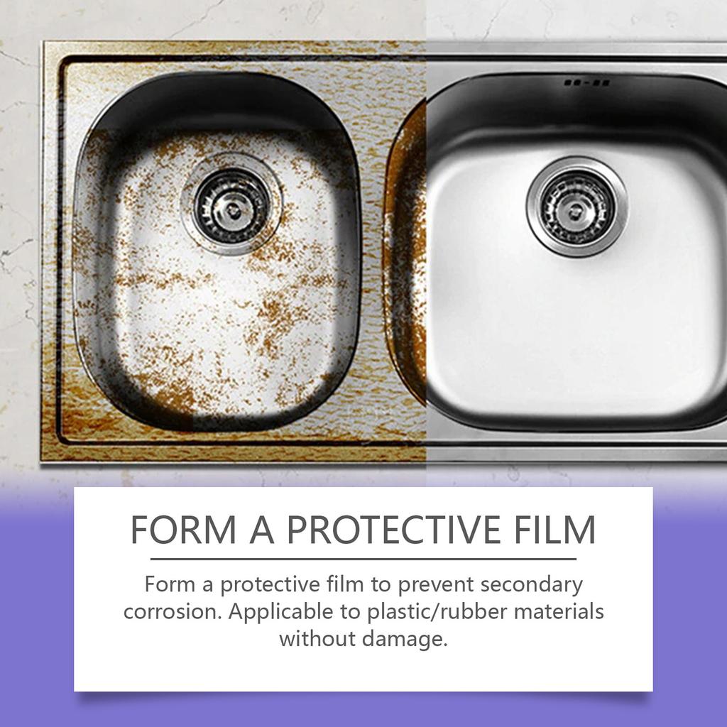 Super Strong Rust Removal Spray and Car Polishing Protector Two-Piece Set, Does Not Damage Metal Surface,30ml+100ml