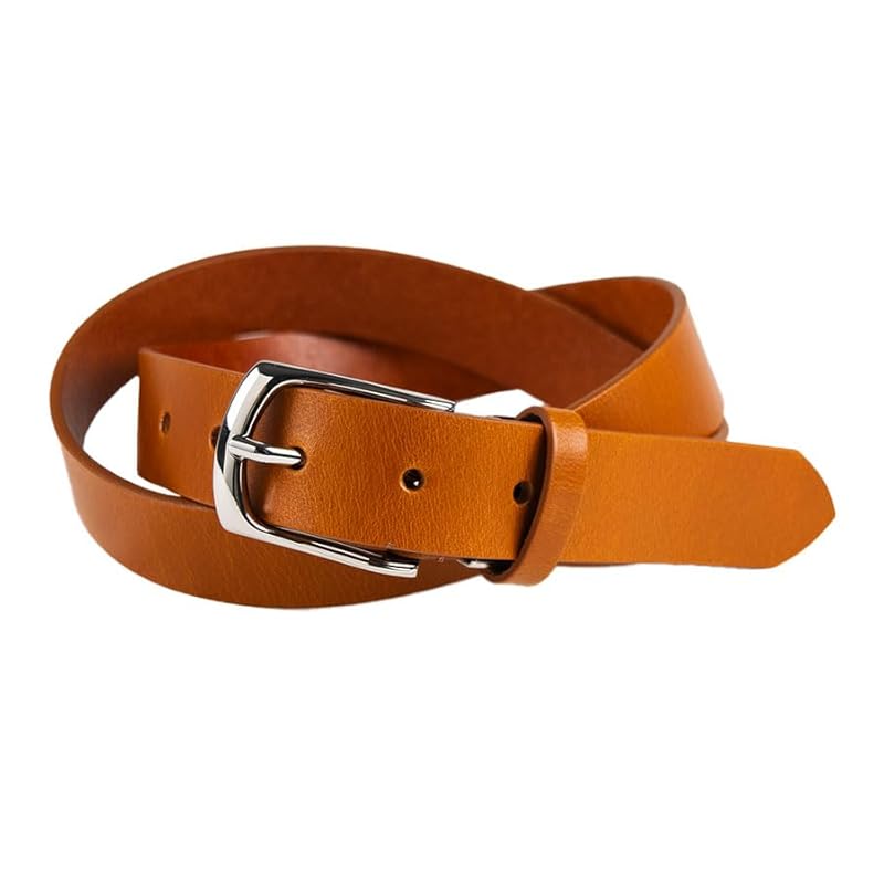 

[Hanes] belt men s ladies genuine leather cowhide | casual business handmade leather basic Authentic brand gift present Size adjustable denim jeans