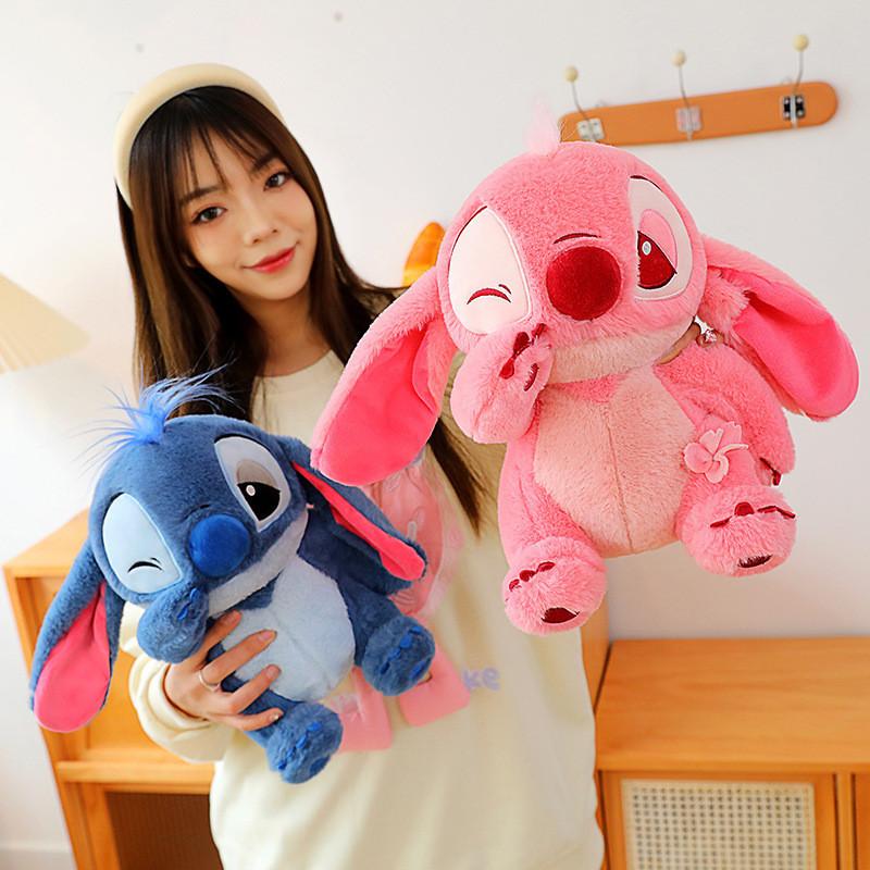 Adorable Pink Stitch Plush Toy Soft Four-way Stretch Velvet Stuffed Doll Perfect For Girls Gift