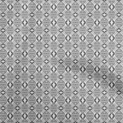 Cotton Flex Gray Fabric Geometric Sewing Material Print Fabric By The Yard 40 Inch