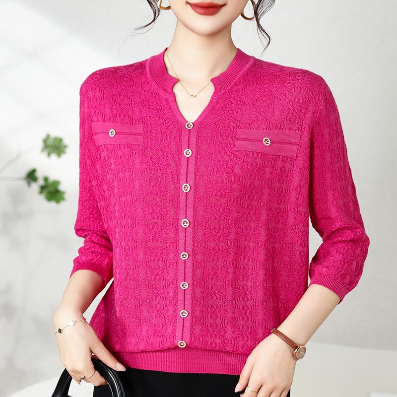 QingHe Cashmere Damski sweter z 30% kaszmiru - Miękki i ciepły pulower z mieszanki wełny