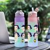 750Ml Water Bottle Cartoon K-Pop Demon Hunters Printed Large Capacity Drinking Cup Portable Outdoor Sports Water Cup Children Kid Gift
