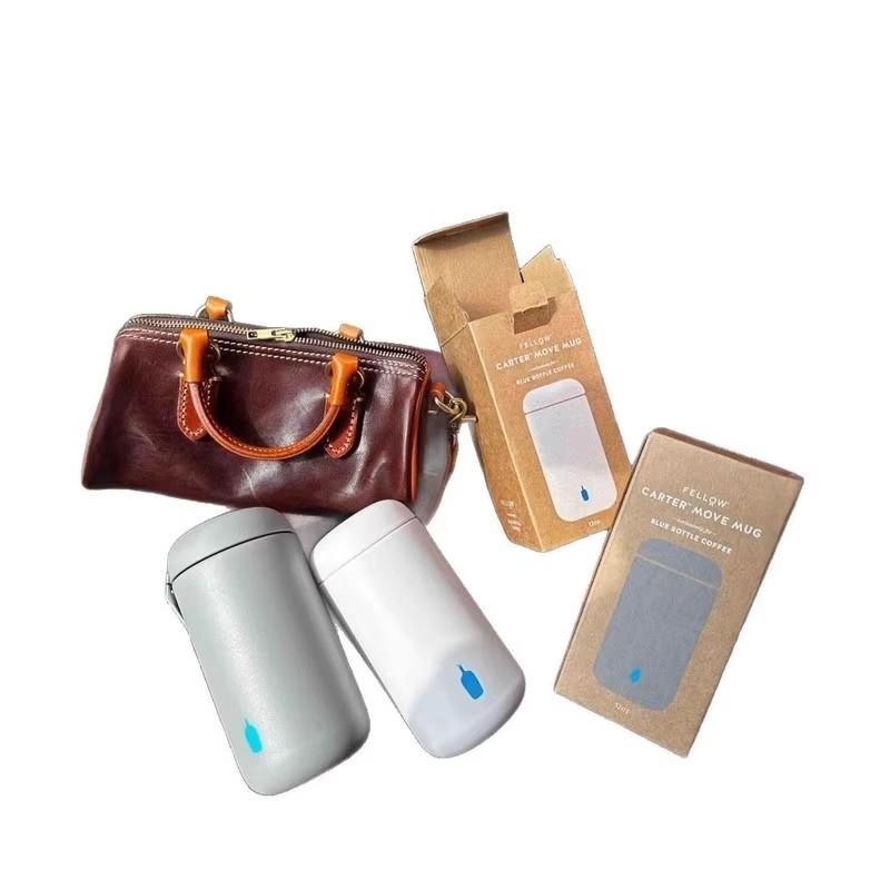 Blue Bottle Coffee Cup Thermos Cup 304 Stainless Steel Inner Pot Cup Portable Cold Insulation Simple And Convenient Cup Gift