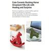 Creative Ceramic Rocking Horse Figurine Exquisited Design Animal Decoration Adds Charm To Any Room