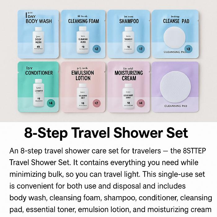 Your Journey Starts Here: Daiso Disposable 8-Step Travel Kit!