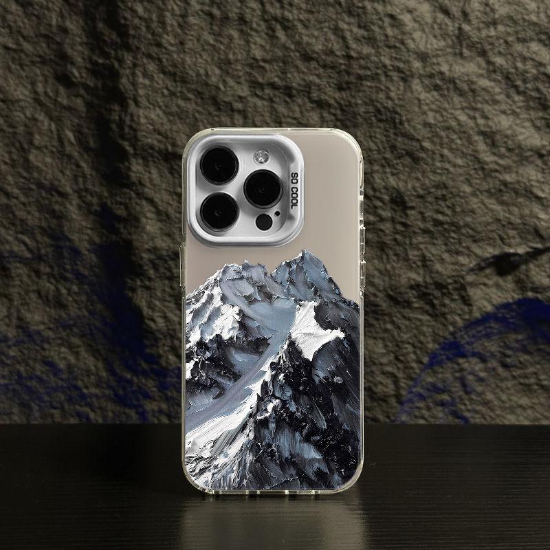 Beautiful Snow Mountain Phone Case For iPhone 16 15 14 13 12 11 Pro Max 78Plus XR XS MAX MINI Y2K Soft Girl Anti Fall Back Cover