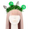 LED Clover Crown Light Up Headband Luminous LED Glowing Fairy Crown Glow In the Dark Headband for Women Girls
