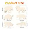 24pcs unfinished animal wood slices - for painting wooden wildlife hanging decorations or DIY gift tags