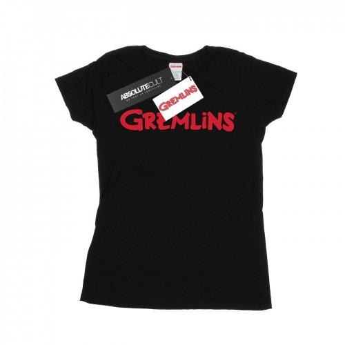 

Gremlins Womens/Ladies Text Logo Cotton T-Shirt білий