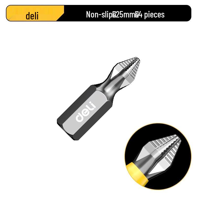 Deli Tungsten Steel Magnetic Anti-slip Phillips Drill Bit Set
