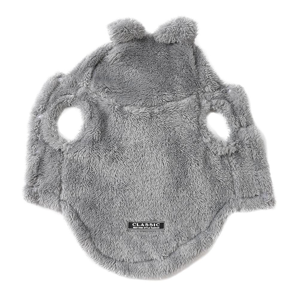 Cute Bear Ears Hooded Jacket Fall & Winter New Pet Apparel for Small & Medium Dogs & Cats Hooded Jacket Sweater Pug Apparel