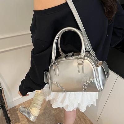 Niche Portable Bowling Bag Women's New Trendy Fashion Large Capacity Armpit Bag Shoulder Messenger Bag