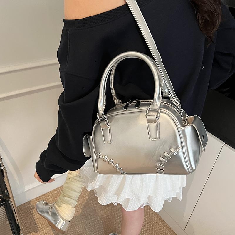 Niche portable bowling bag women's new trendy fashion large capacity armpit bag shoulder messenger bag