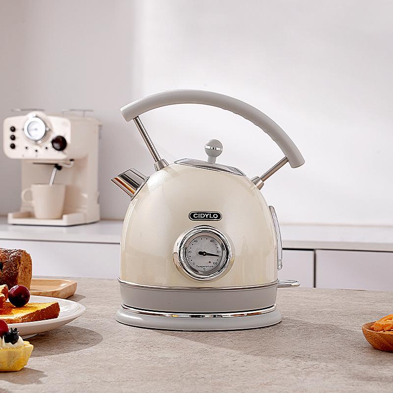 European Retro Electric Kettle: Automatic Power-off & Large Capacity