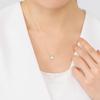 Vendome Aoyama K18YG Blue Topaz Shell Necklace AGVN669343BT [Official]