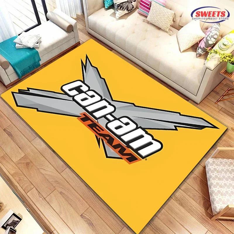 Can AM Motorcycle Logo Carpet Large Soft Rug for Living Room, Bedroom & Sofa Anti Slip Doormat & Home Decor Floor Mat