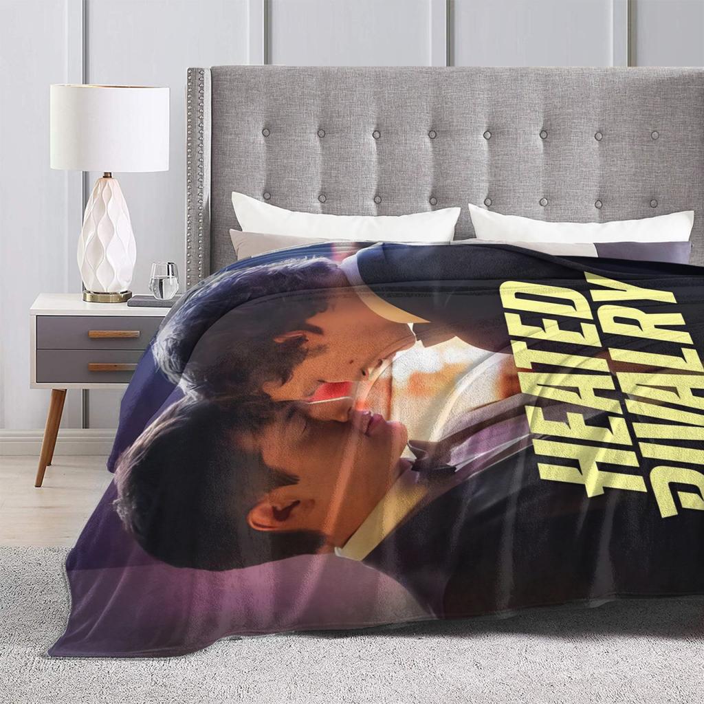 Heated Rivalry Blanket Cover Fleece Canadian Sports Romance Lightweight Thin Throw Blankets for Bedding Couch Bed Rug