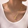 Stainless Steel Choker Women Necklaces Gold Color Party Jewelry Gift For Wedding Party Girlfriend Mom Valentine's Day