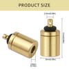 Brass Stove Connector Gas Adapter Stable Brass Gas Conversion Valves Quick Installation for Safe & Stable Gas Supply