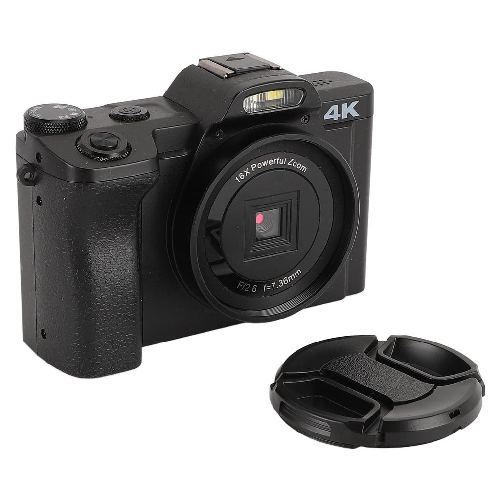 4K Digital Camera for Photography 48MP Video Camera with 3.5 Inches IPS Display 16X Digital Zoom Web