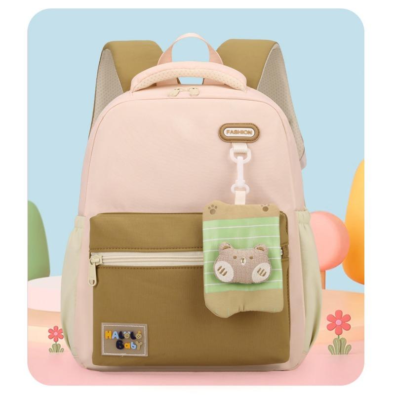 New High-value, Fresh and Sweet Contrasting Backpack, Kindergarten Level 1-3 Large-capacity Backpack