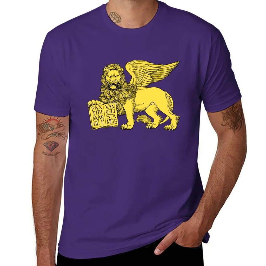 Lion of Venice TShirt aesthetic clothes kawaii clothes graphics anime t shirts for men cotton
