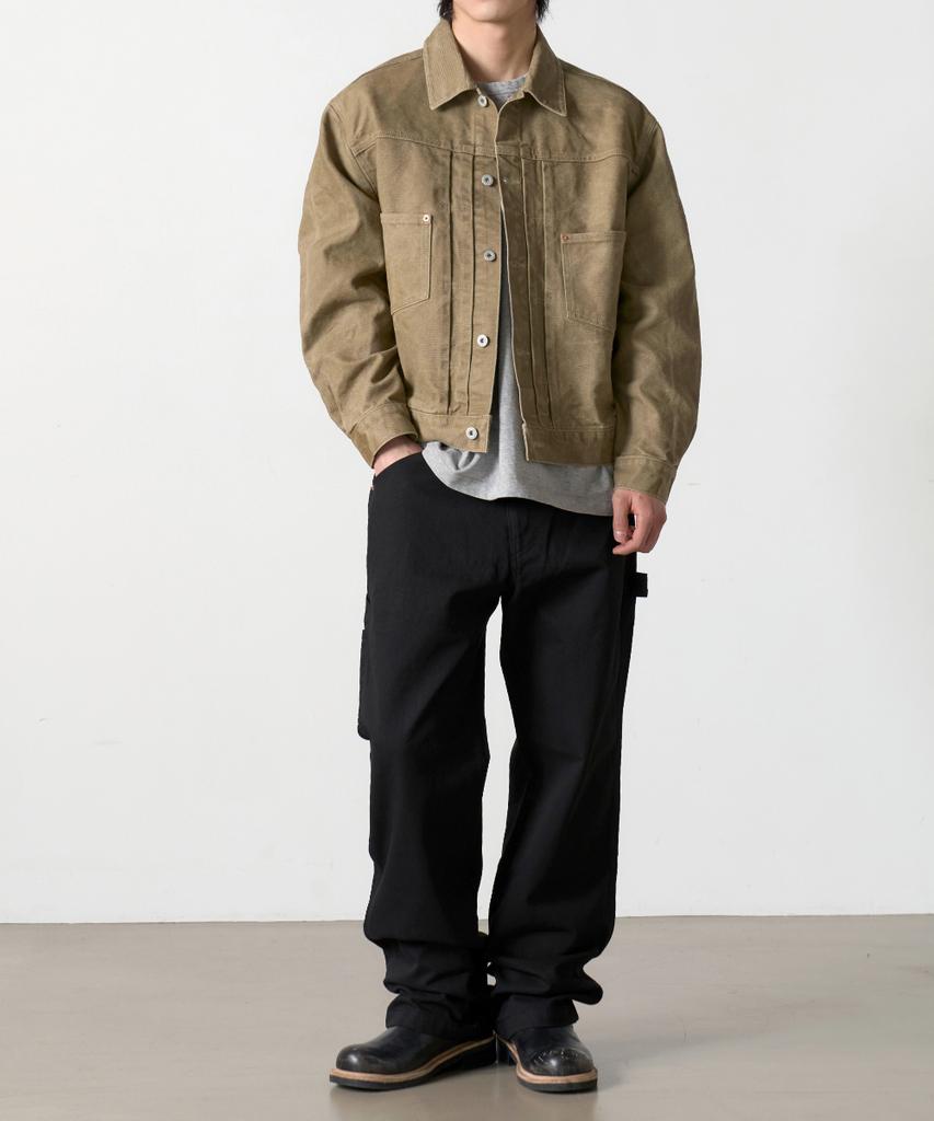 DENMADE Den0622 Work Uniform Carpenter Pants (Black)