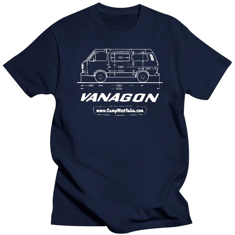 Unisex T-Shirt Vanagon Technische Zeichnung T3 Vanagon Westfalia T-Shirt Bedrucktes T-Shirt Tops