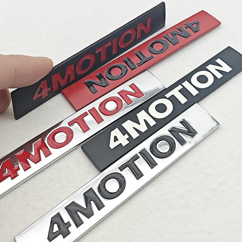 3D Metal Car Styling Logo 4 MOTION Fender Side Badge Rear Trunk Emblem Sticker For VW Tiguan Arteon Golf Polo Jetta Accessories IF2