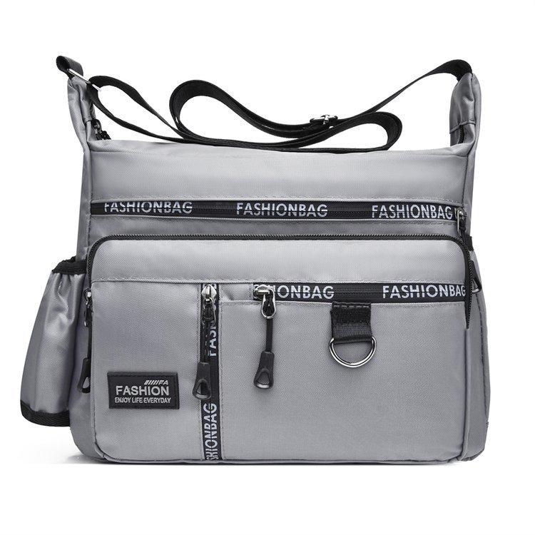 

Мужская вместительная сумка кроссбоди, водонепроницаемая наплечная сумка, сумка для деловых поездок серый