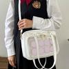 Damska Przezroczysta Torebka na Ramię DIY Ita Bag Dziewczęca Urocza Torebka Crossbody do Szkoły