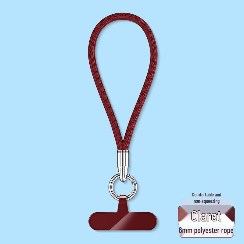 Wrist and Neck Mobile Phone Lanyard with Finger Ring and Anti-Drop Strap