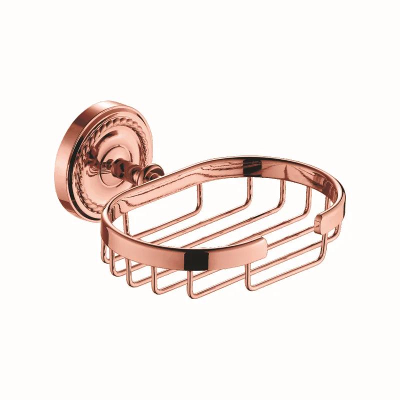 Badezimmerzubehör Roségold Badehandtuch-Set Handtuchring Geschnitzter Toilettenpapierhalter Kreative Handtuchstange Badezimmer-Beschläge-Set