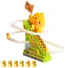 Cartoon Electric Duck Track Toys Cute Interactive Escalator Toy Duck Roller Coaster Toy  Children