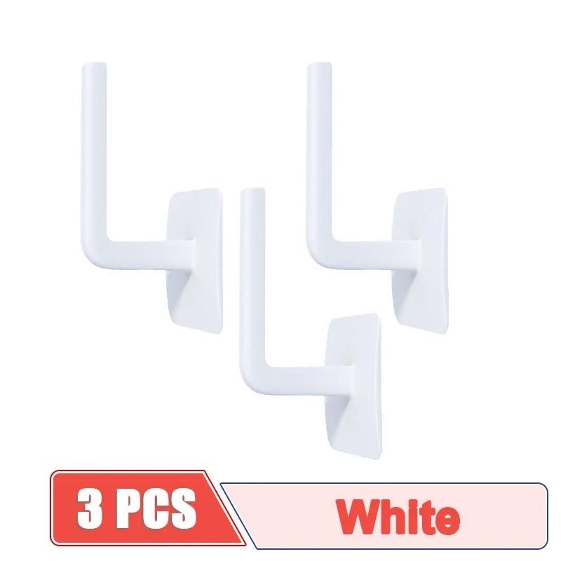 1/2/3pcs No Punching Baseball Cap Hat Rack Wall Mounted Casual Hat Clothing Jewelry Storage Hook Bathroom Kitchen Bedroom Storage Rack