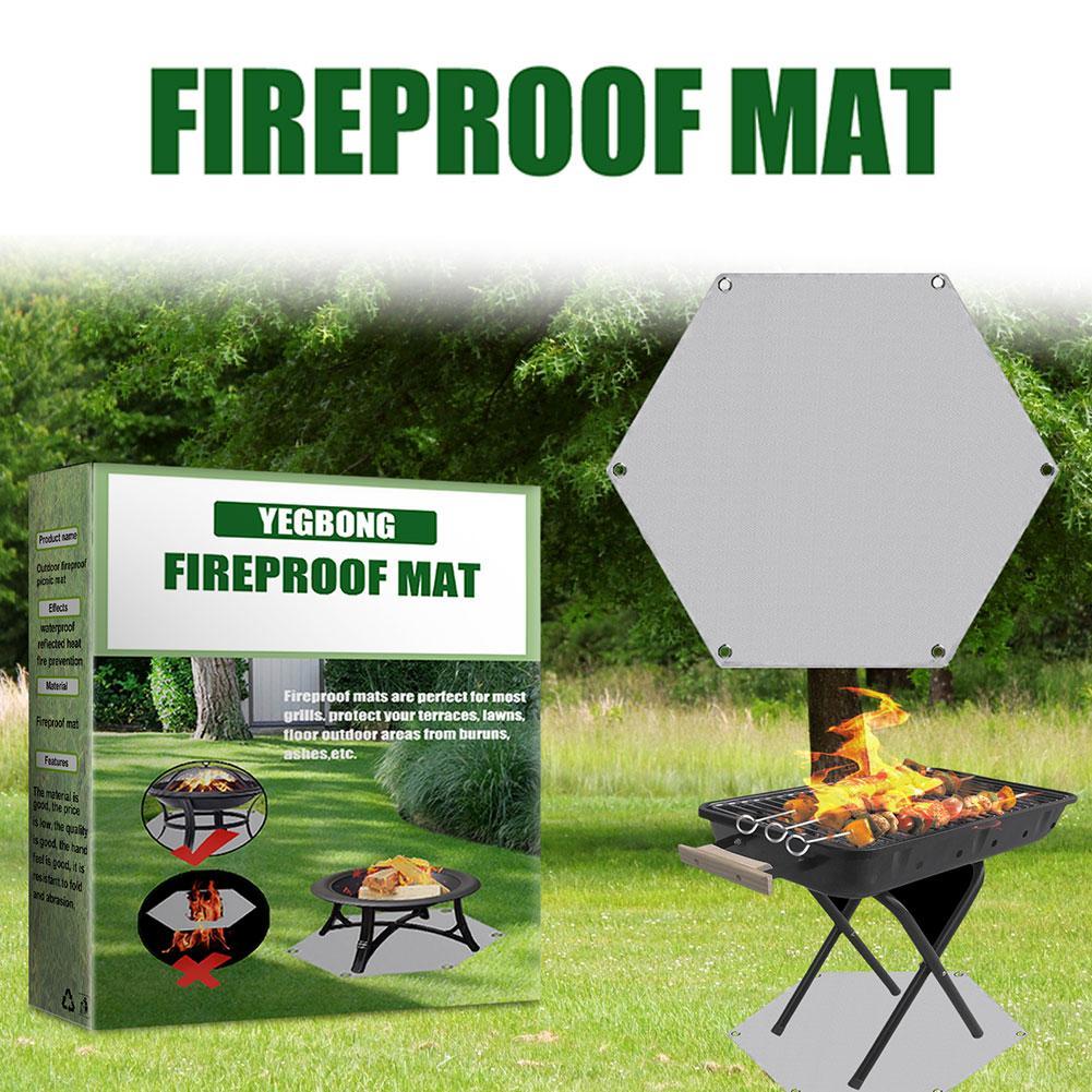 Goedkope Fireproof Fire Pit Mat Camping Stove Grill Floor Blanket Deck