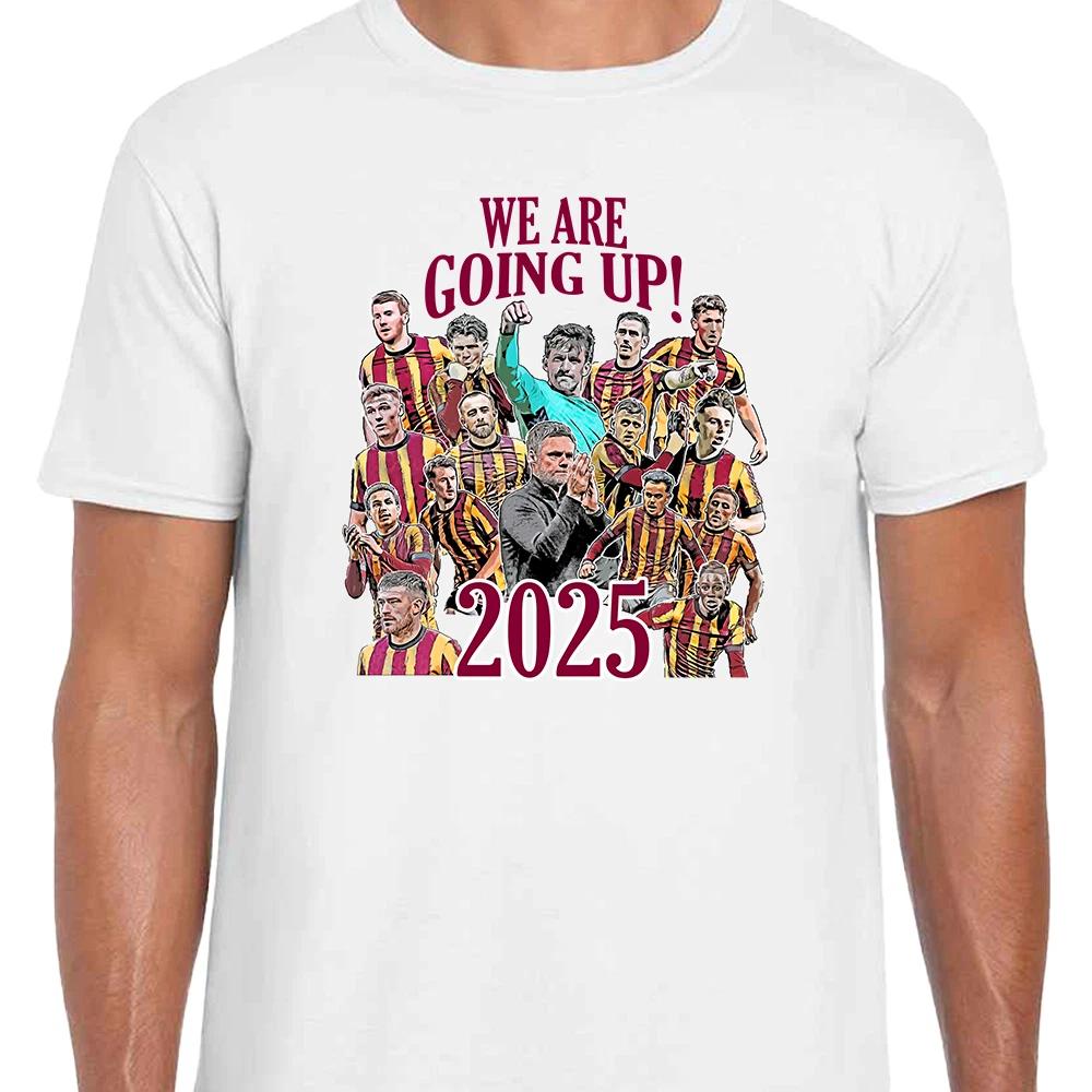 Bradford City Promoted 2025 Unisex T-Shirt Tee S-XXXL Top Bradford Fans Gift S