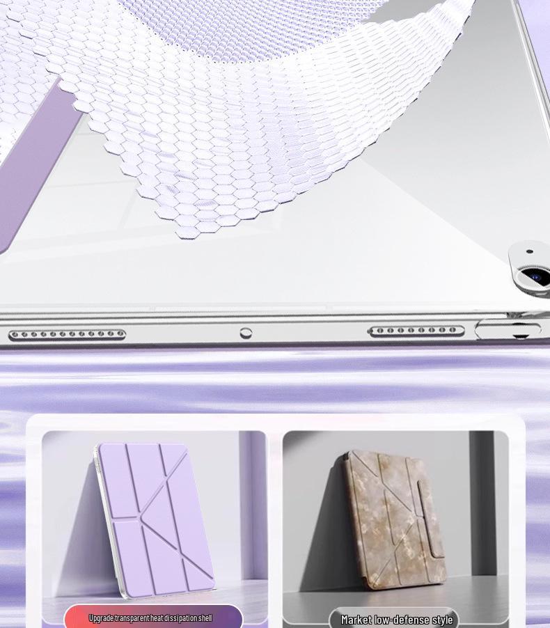 Ochranné pouzdro pro iPad 11 (Bez slotu na pero), Y-Fold, 10,2", Anti-Bend, Akrylový kryt pro 9. generaci Air57.