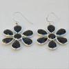 Black Onyx Gemstone Solid 925 Sterling Silver Handmade Designer Earring Women Gift Jewelry Floral Earring