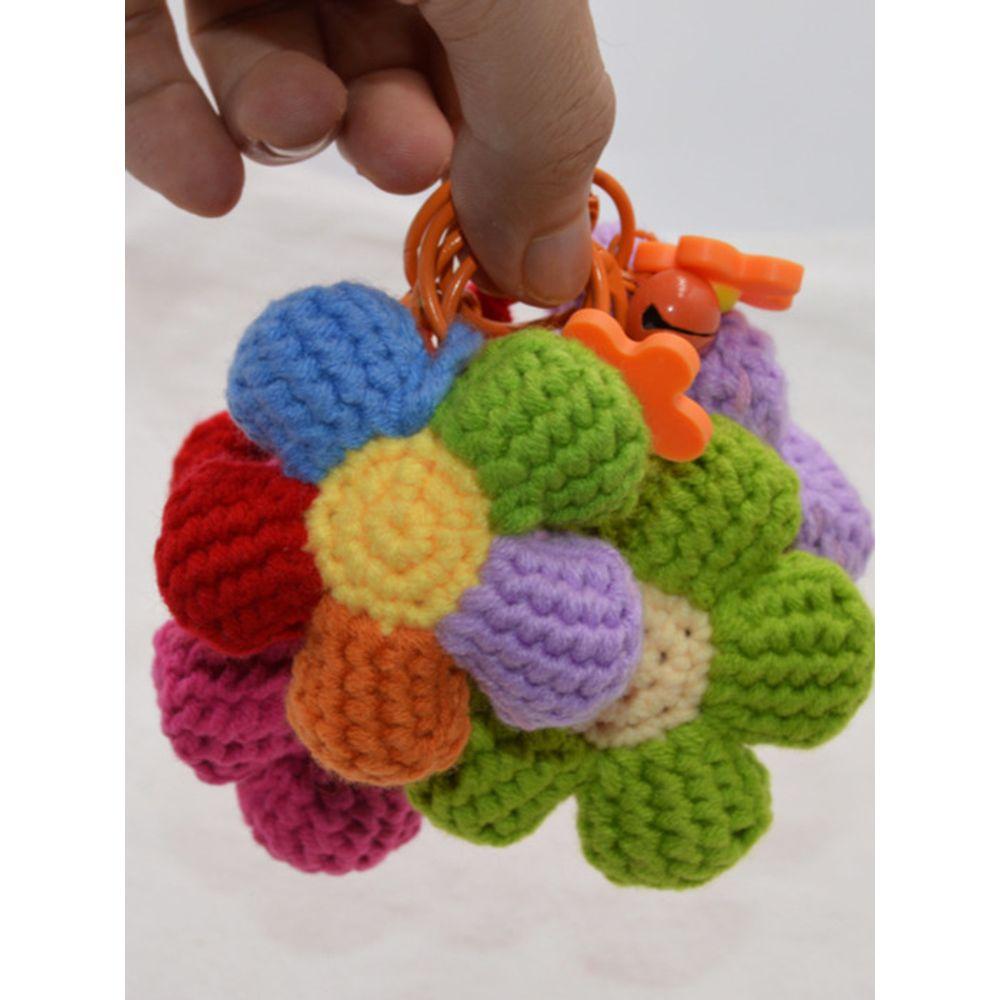 Bookaz [bookaz] Knit Flower Keychain