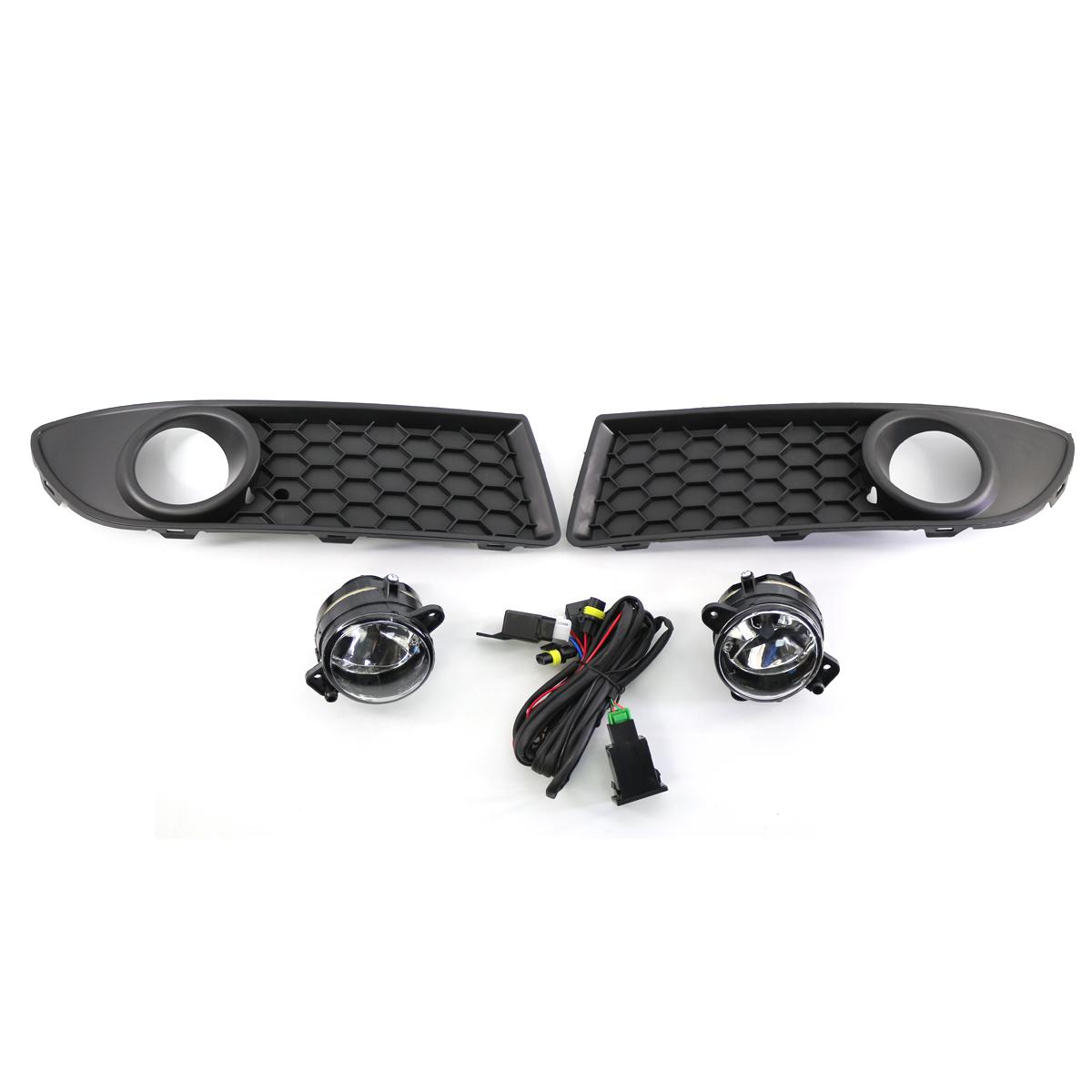 

Передняя противотуманная фара автомобиля, решетка нижней решетки бампера с противотуманными фарами для VW Polo 2006 2007 2008 2009 MK4 9N3 6Q0853666G 1 Set