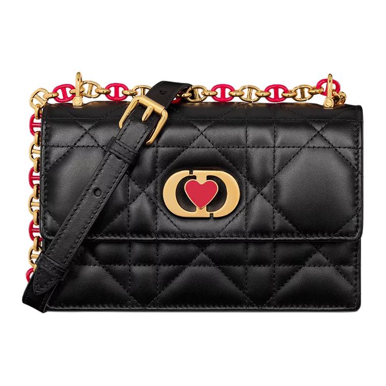 

Dior Miss Caro Mini Shoulder Bag With Gold Hardware Closure Women shoulder bag Black S5169UBWO-M900 Basic Set (Bag+Dust Bag)