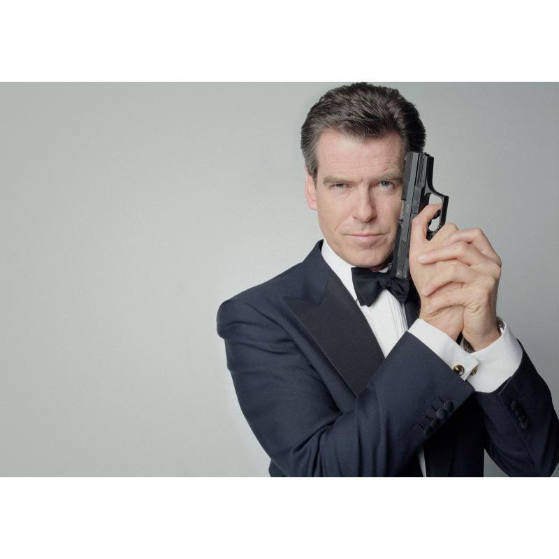 

Brosnan Vintage Star Poster for Bedroom, Study, Bar - Decorative Framed Mural Wall Art White card paper (non-adhesive) 30*42 cm