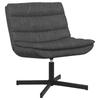 Swivel Chair Black 63 X 75 X 76 Cm Antique PU