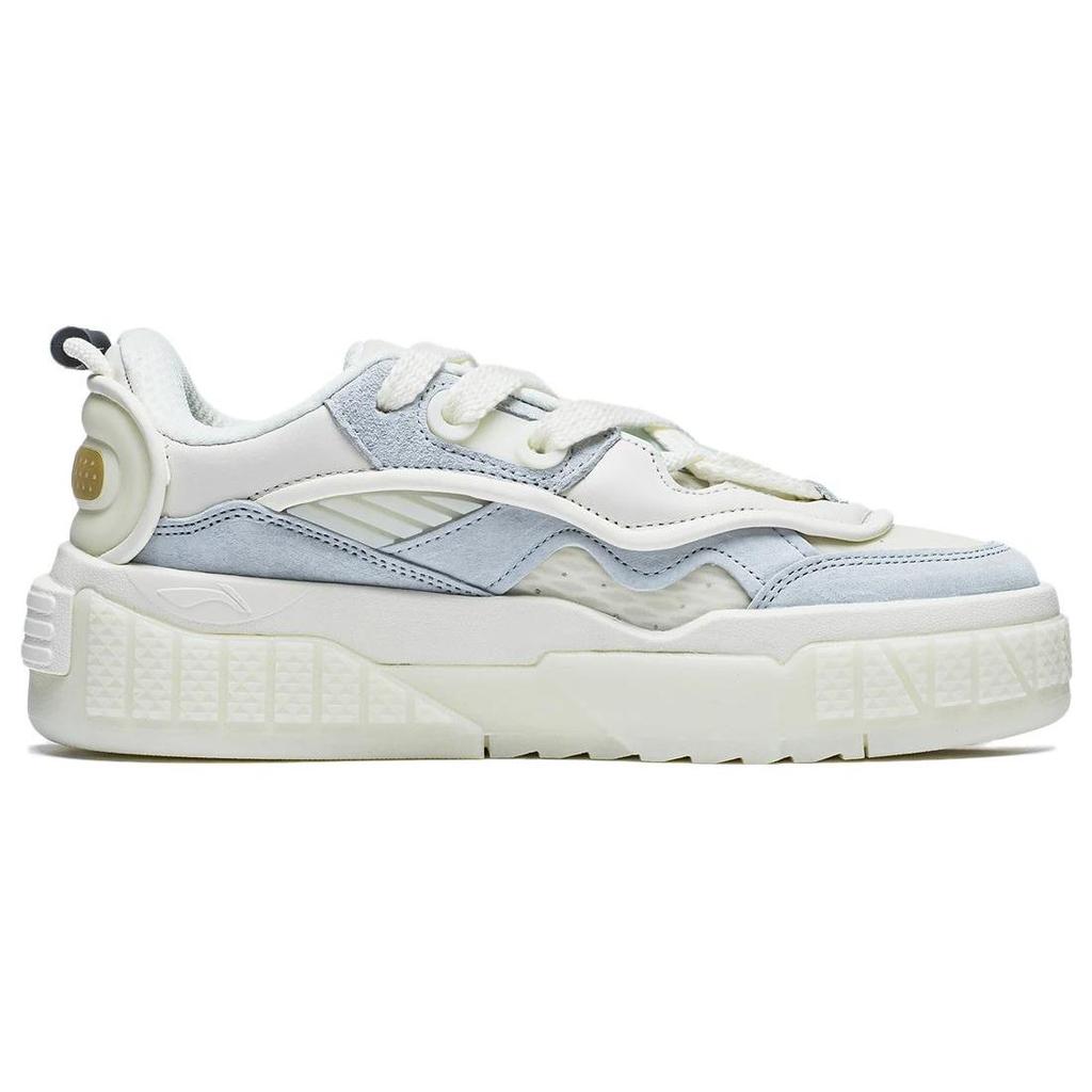 Disney X Li Ning 001 Unblock Non-Slip Wear-Resistant Low-Top Sports Casual Shoes Women Sneakers White Blue AGCT092-1