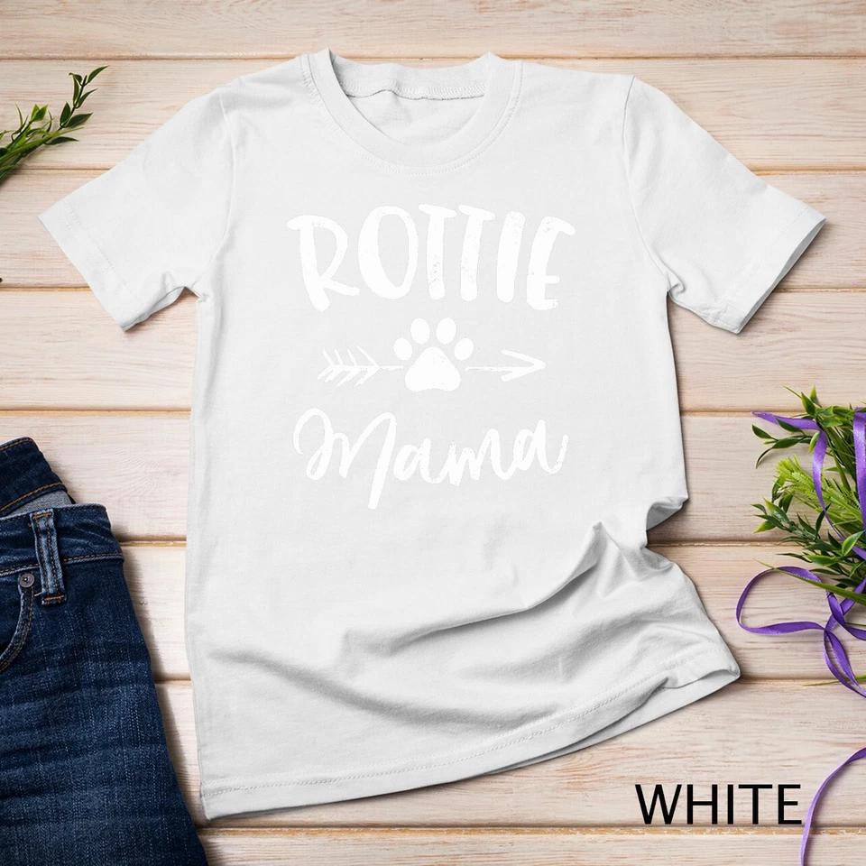 Rottie Mama Gifts Rottweiler Lover Owner Gifts Dog Mom Unisex T-shirt 9 XL