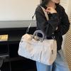New large-capacity travel storage bag, simple travel bag, lightweight waterproof portable shoulder bag