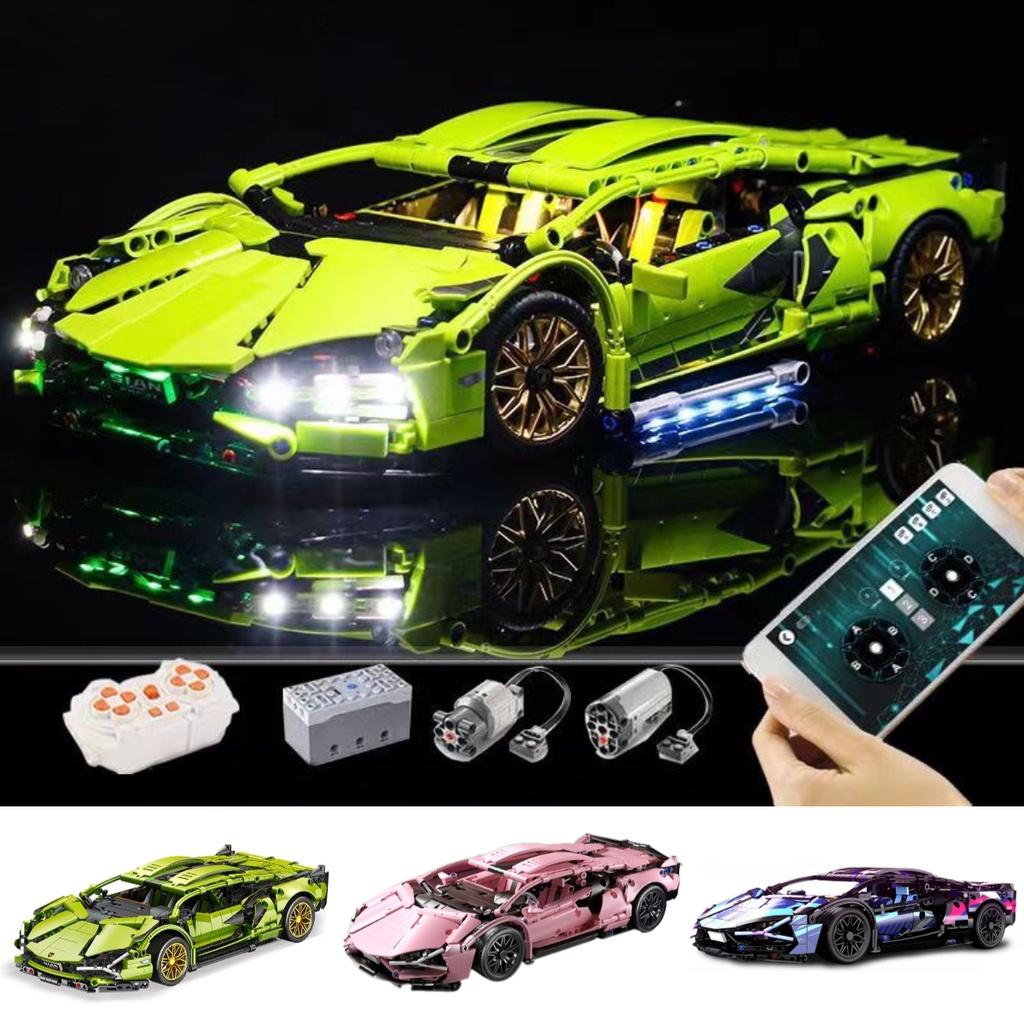 Compatible With Lego Remote Control Racing Car Building Blocks Lamborghini Porsche 911 Foreign Trade Product Assembly Car Model